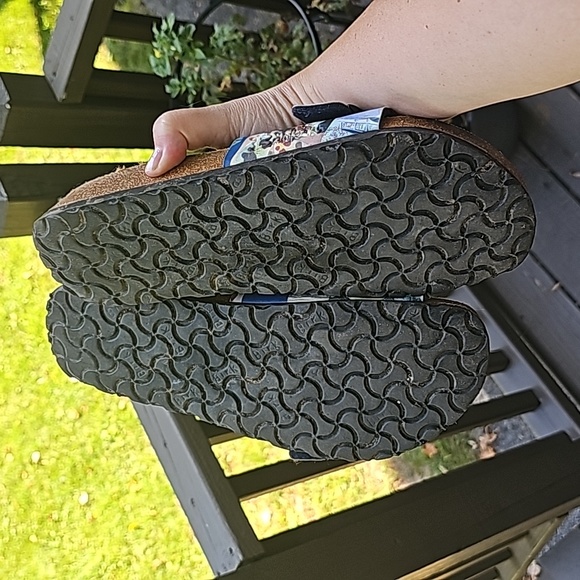 Multi colored Birkenstock slides- size 42 regular - Picture 7 of 8